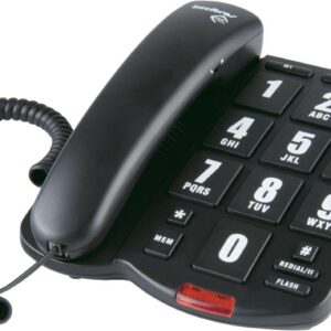 TELEFONE C/ FIO TOK FÁCIL  PRETO TECLAS GRANDES 4000034
