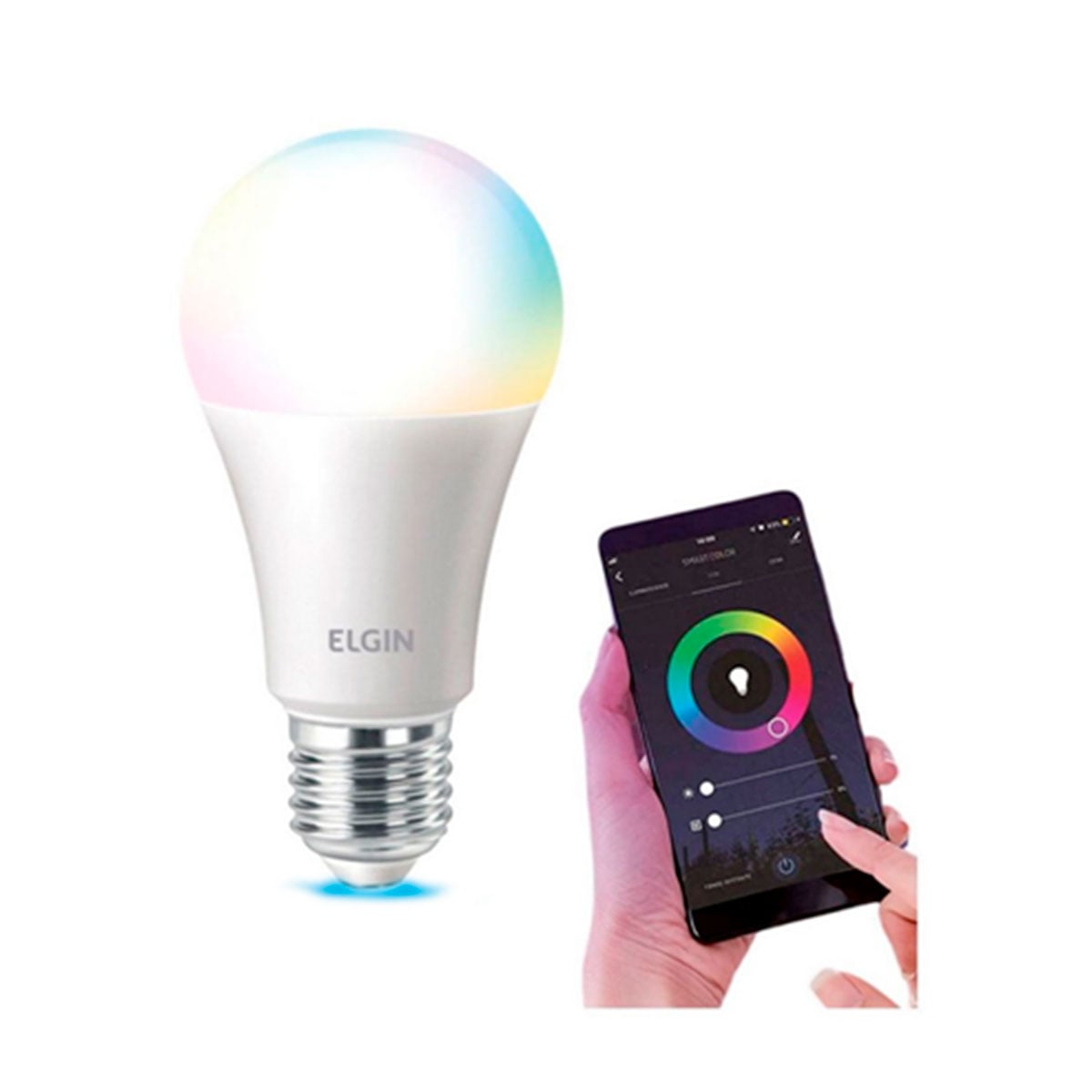 LAMPADA LED SMART COLOR BULBO A60 10W BIVOLT - Imagem 2