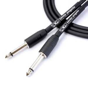 CABO DE GUITARRA NINJA CABLE 0,20 MM CONECTOR P10/P10 30FT 9,15 METROS PRETO