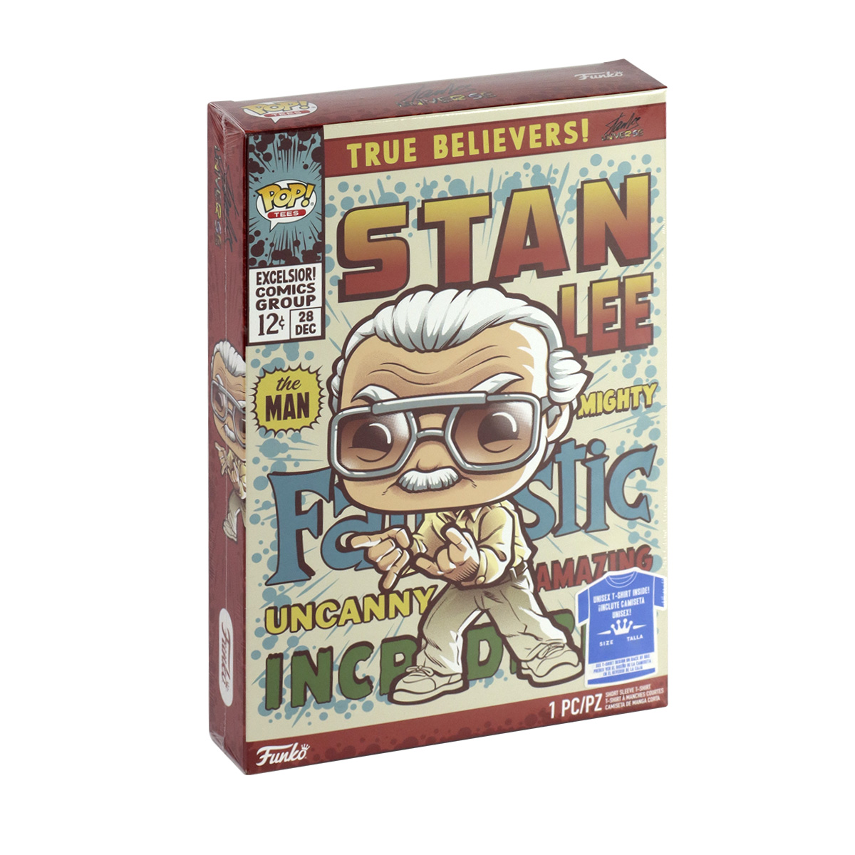 POP! TEES CAMISETA MARVEL- STAN LEE - TAM. M - Imagem 2