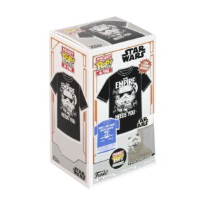 POP! TEES CAMISETA INFANTIL E POCKET POP! STAR WARS - STORMTROOPER - TAM G