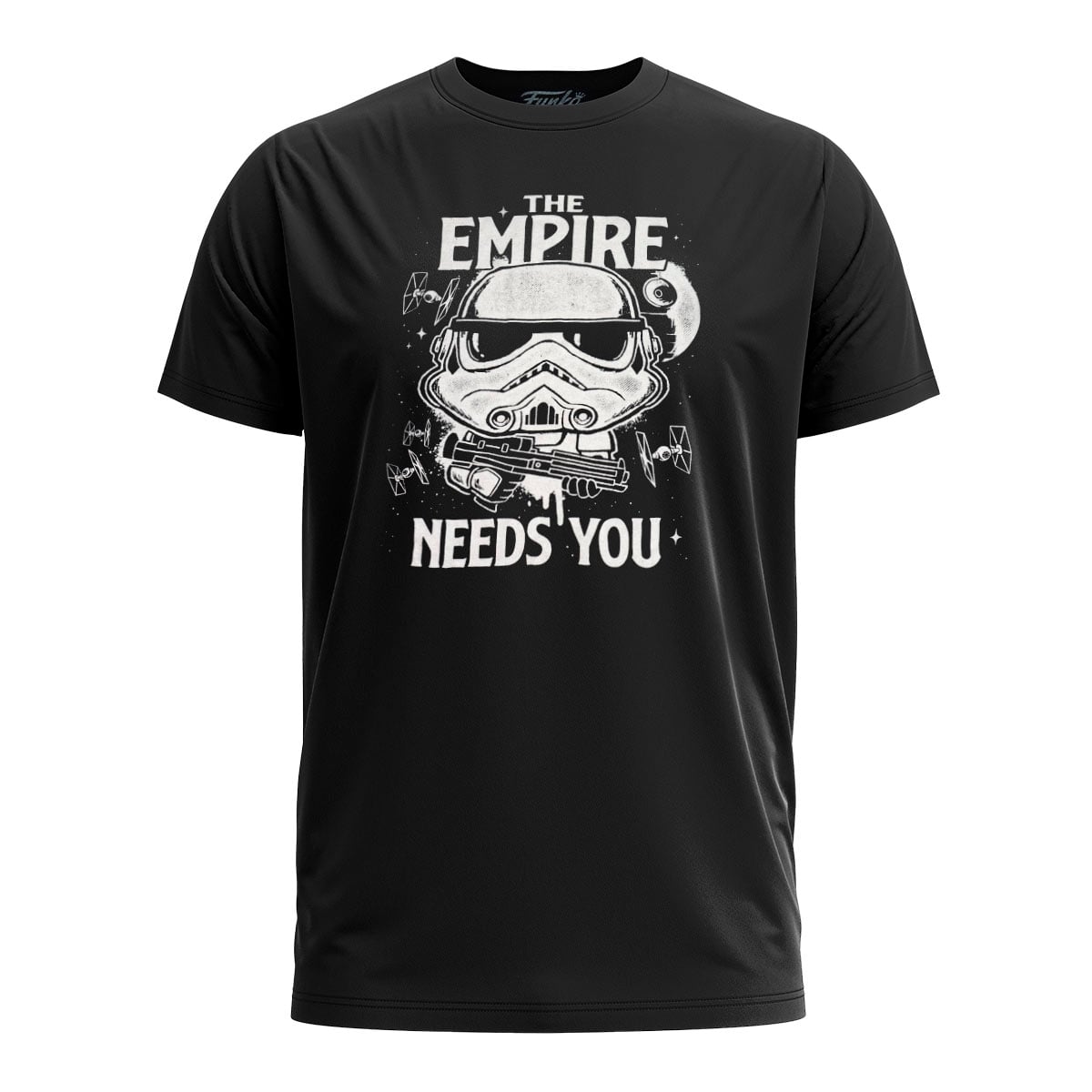 POP! TEES CAMISETA INFANTIL E POCKET POP! STAR WARS - STORMTROOPER - TAM. M