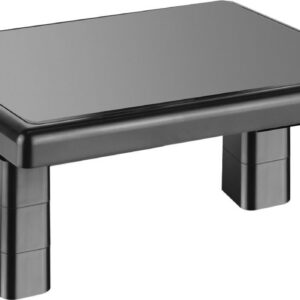 SUPORTE PARA MONITOR - QUADRADO AC125 PRETO - 4 NÍVEIS DE AJUSTE