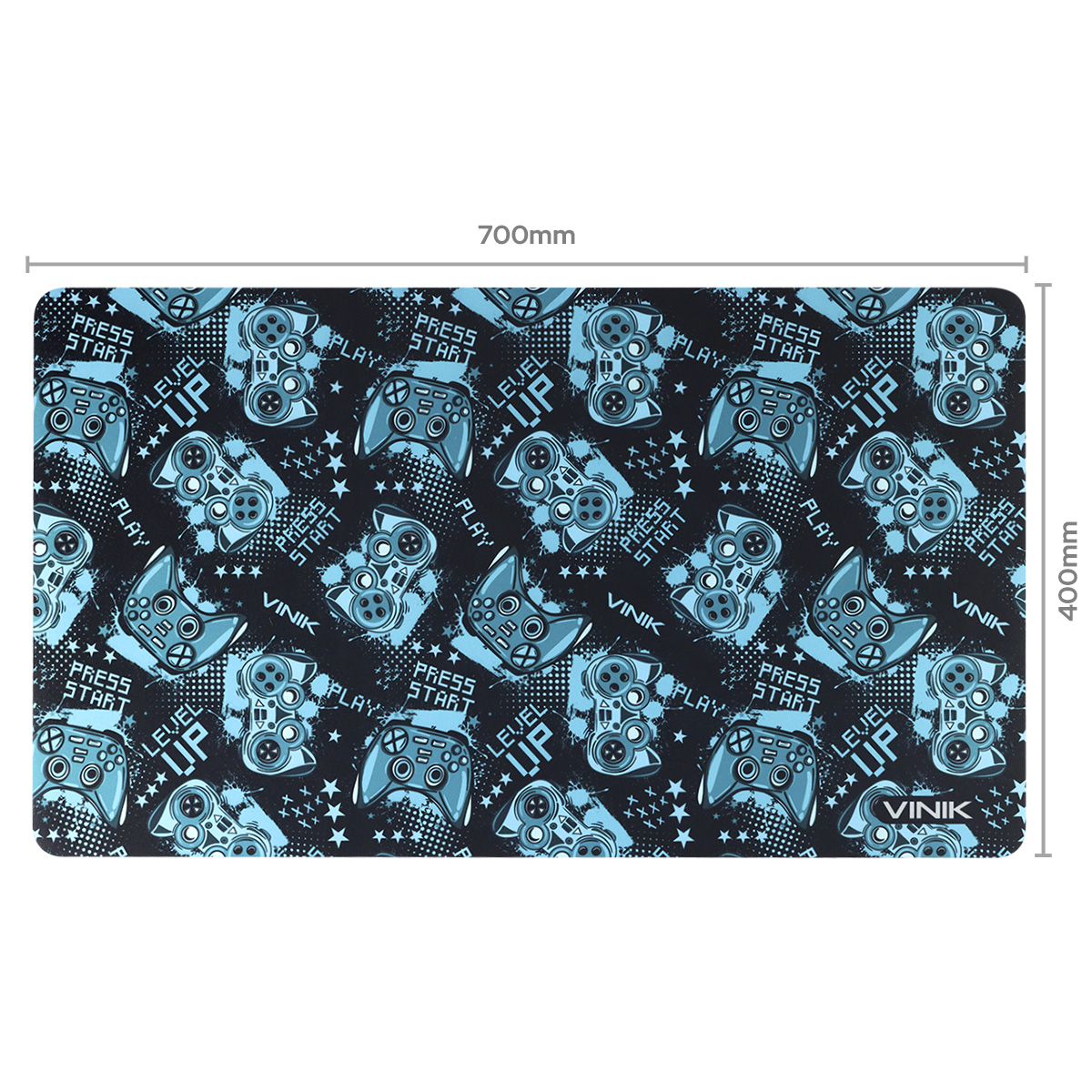MOUSE PAD GAMER VINIK EXTENDED LEVEL UP 700X400X2MM - MPXLU74 - Imagem 5