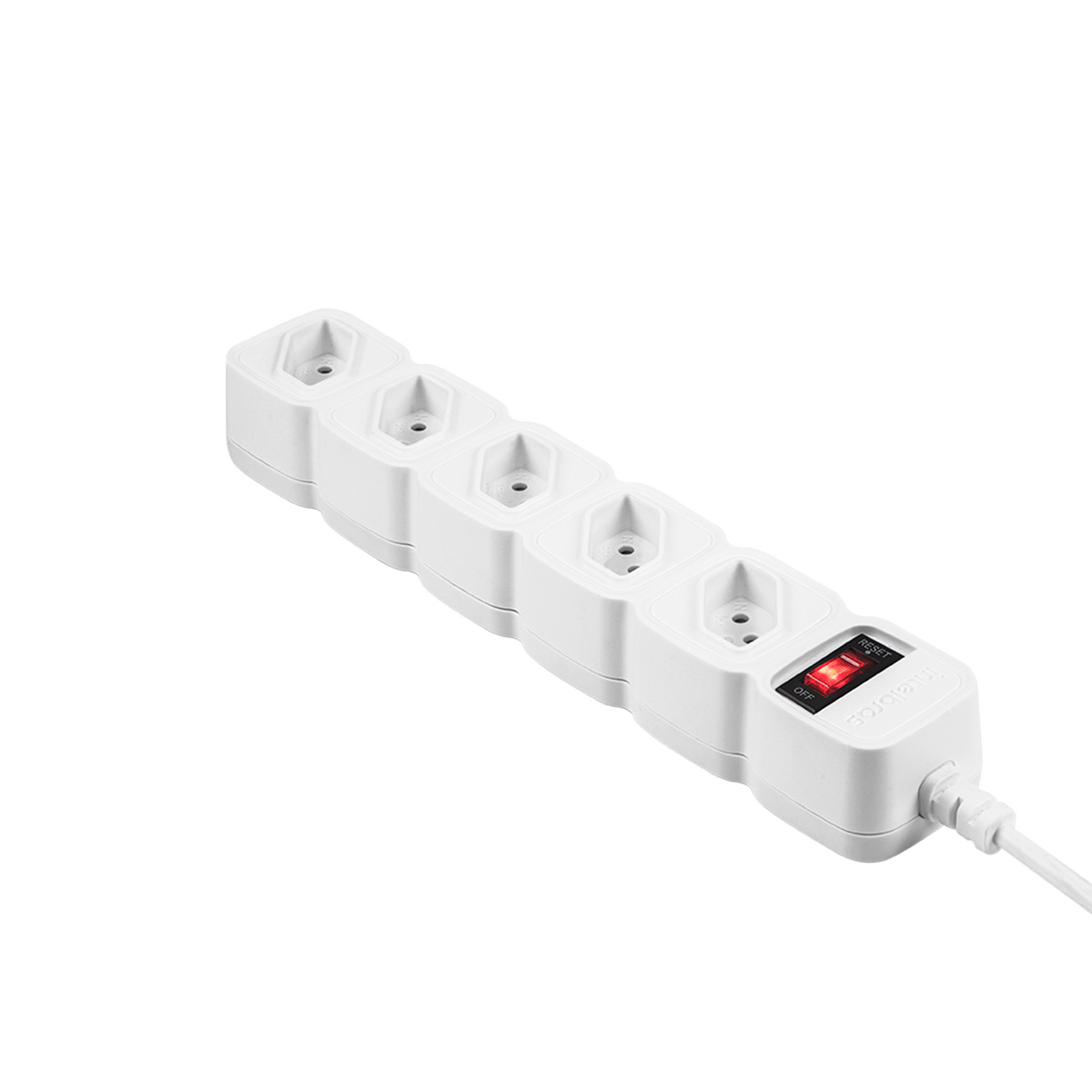 PROTETOR ELETRONICO C/ 5 TOMADAS BRANCO EPE 205 + 3 METROS 4824202 - Imagem 4