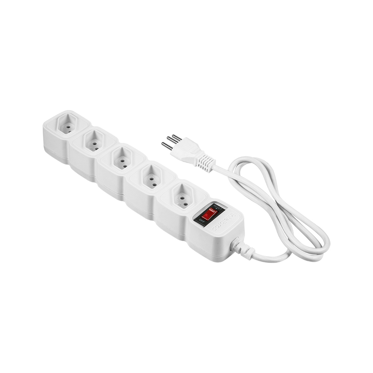 PROTETOR ELETRONICO C/ 5 TOMADAS BRANCO EPE 205 + 3 METROS 4824202 - Imagem 6