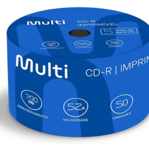 CD-R 52X DE VELOCIDADE COM 50 E CAPACIDADE DE 700MB SHRINK CD051