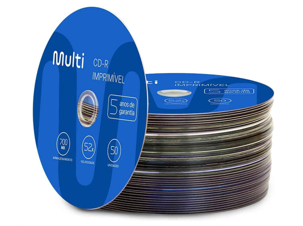 CD-R 52X DE VELOCIDADE COM 50 E CAPACIDADE DE 700MB SHRINK CD051 - Imagem 2