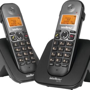 TELEFONE S/ FIO ID + RAMAL C/ ENTRADA P/ FONE DE OUVIDO TS 5122 PRETO 4125122