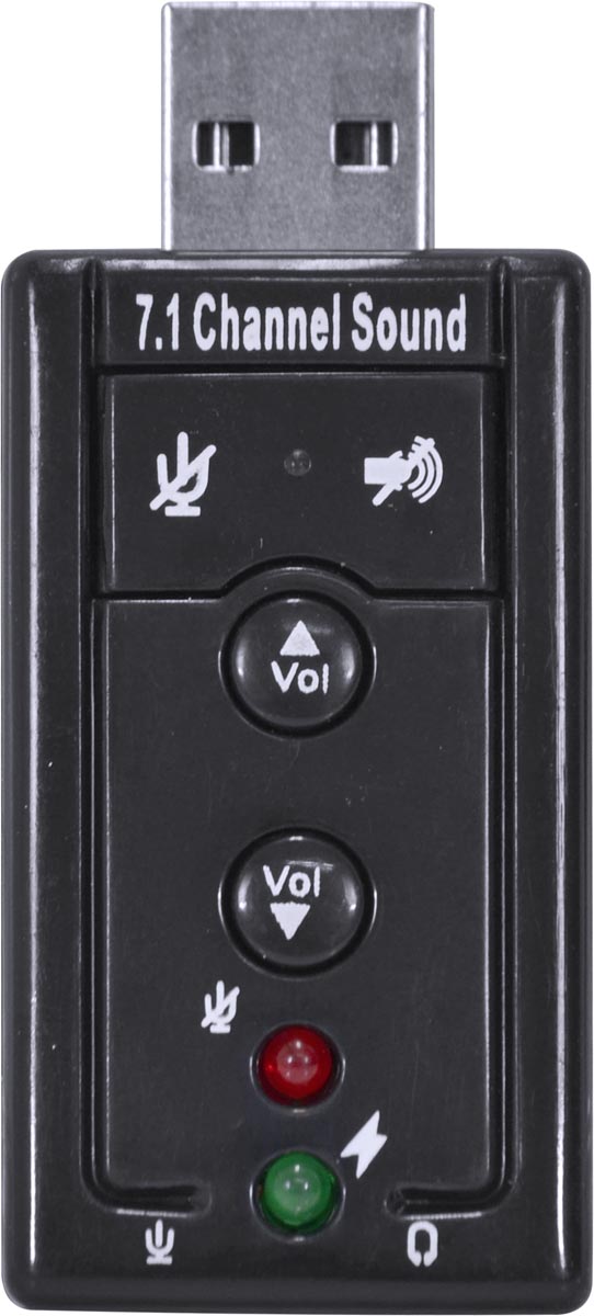 ADAPTADOR PLACA DE SOM USB 7.1 CANAIS VIRTUAL AUSB71 - Imagem 5