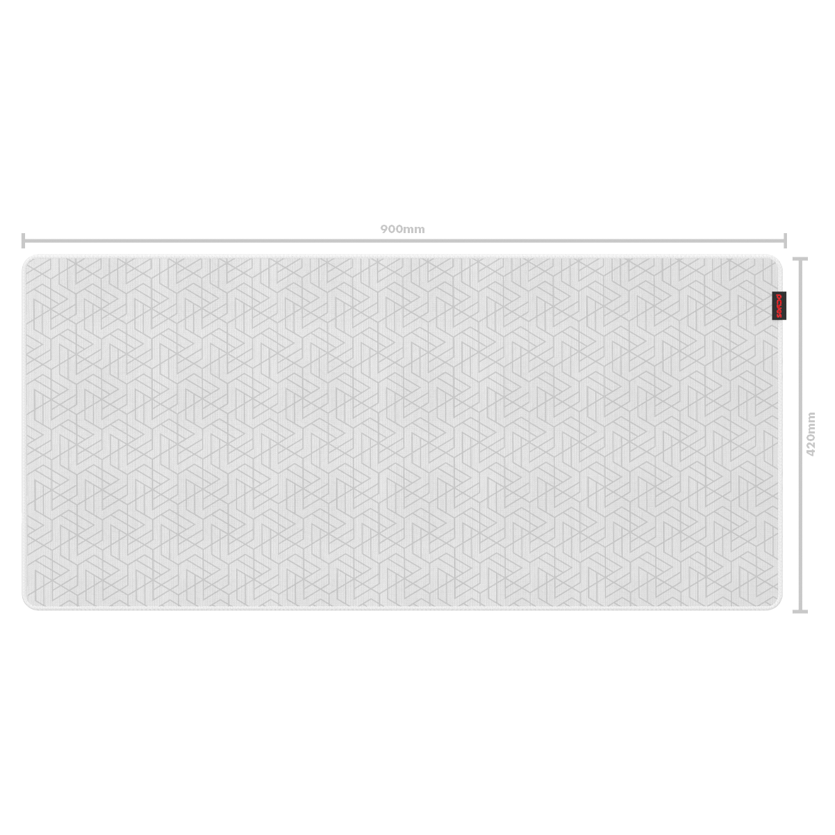 MOUSE PAD GAMER PCYES MAZE EXTENDED WHITE GHOST - 900 X 420 - PMM90X42WG - Imagem 5