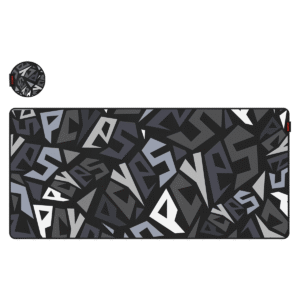 MOUSE PAD GAMER PCYES SIGNATURE EXTENDED BLACK VULCAN - 900 X 420 - PMS90X42BV