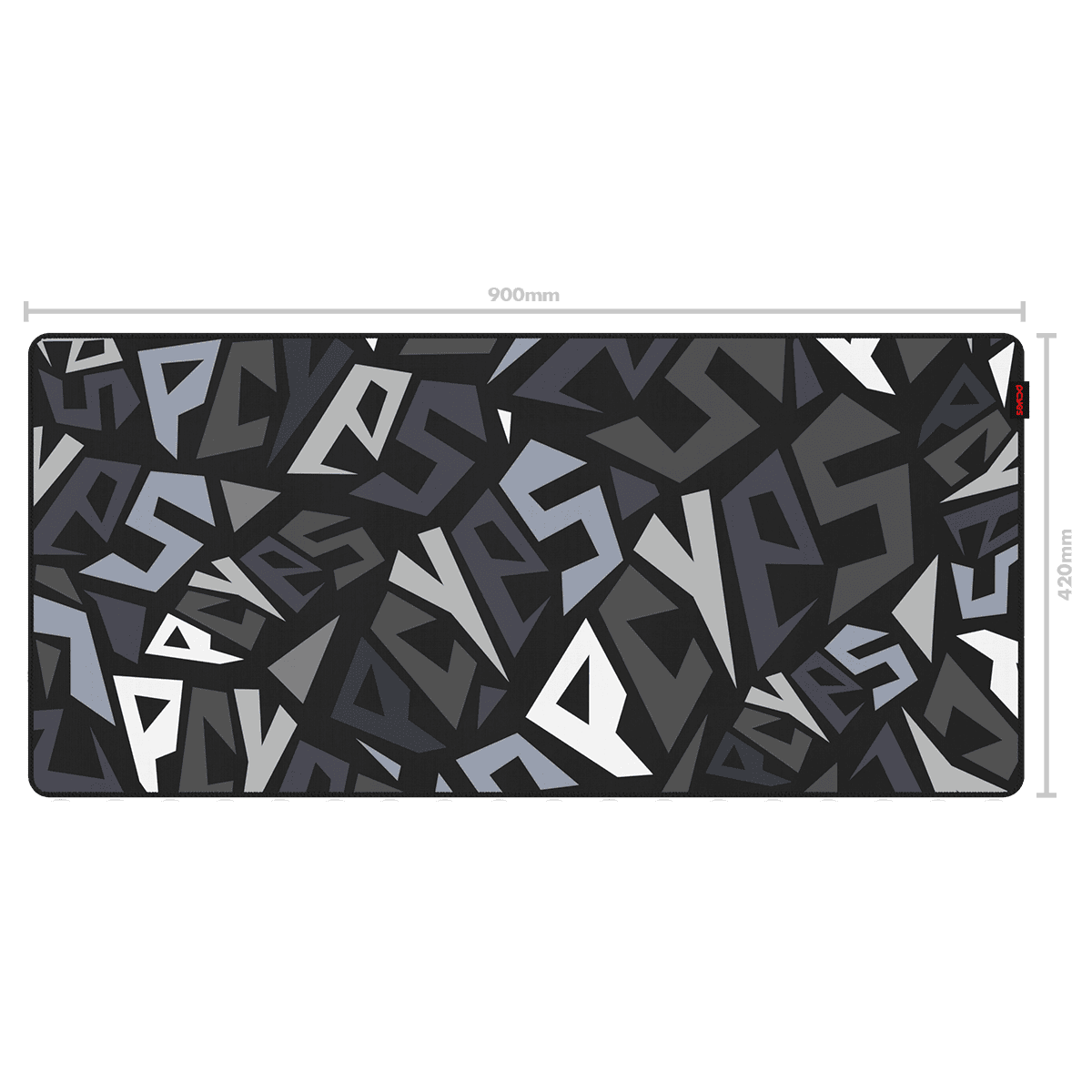 MOUSE PAD GAMER PCYES SIGNATURE EXTENDED BLACK VULCAN - 900 X 420 - PMS90X42BV - Imagem 5