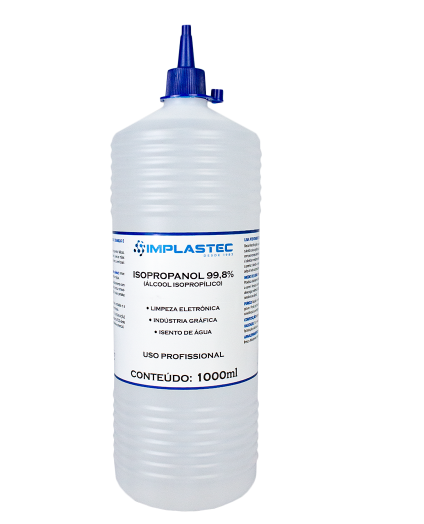 ALCOOL ISOPROPILICO 1 LITRO COM BICO APLICADOR
