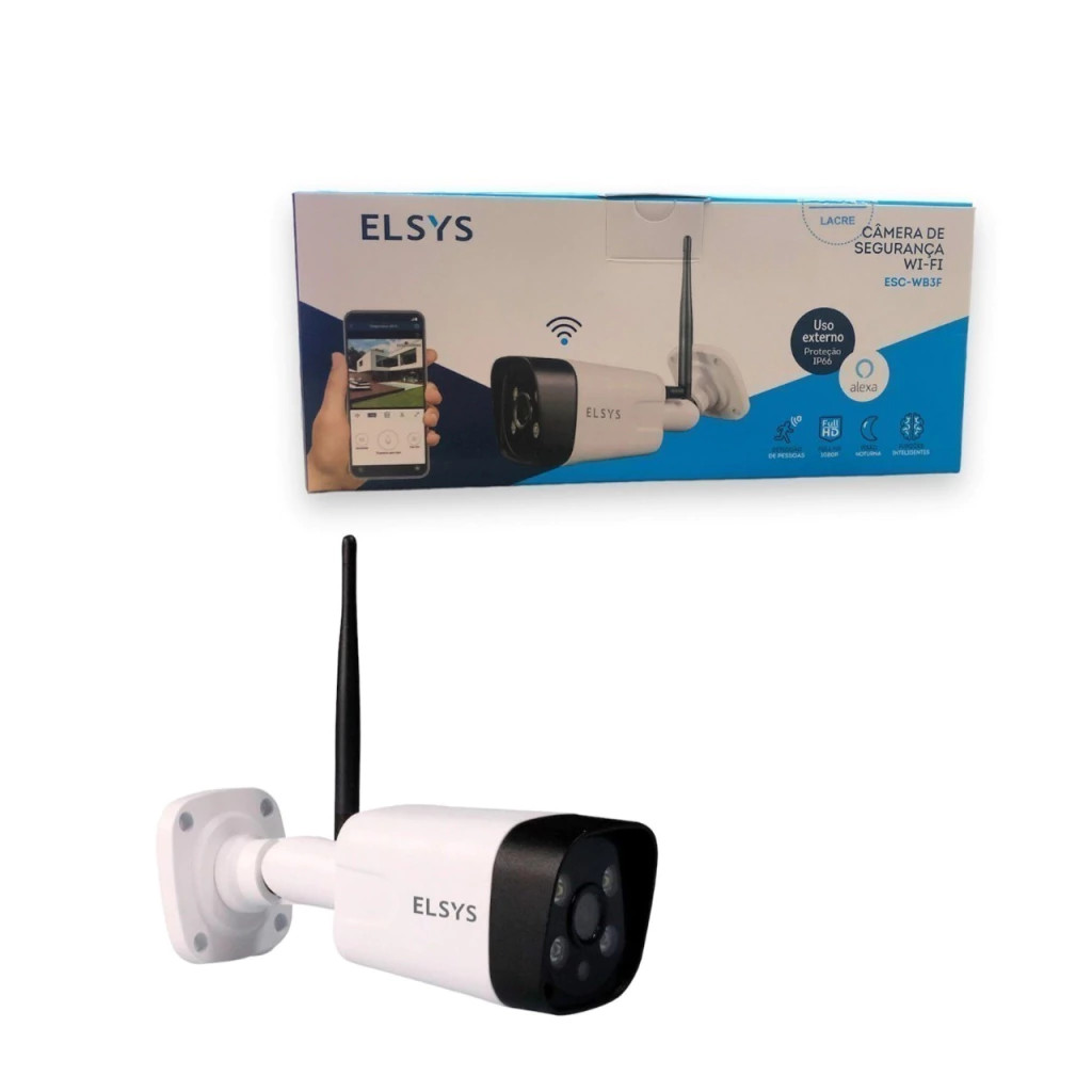 CÂMERA DE SEGURANCA WI-FI EXTERNA COM INTELIGENCIA DE VÍDEO FULL HD - ESC-WB3F - Imagem 5