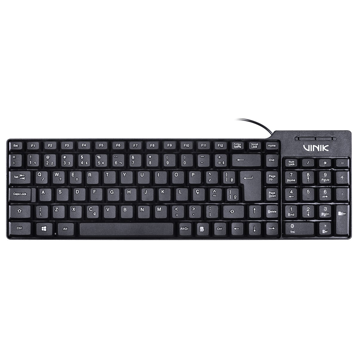 TECLADO USB COMPACTO DYNAMIC ABNT2 CABO 1.8M PRETO - DT150
