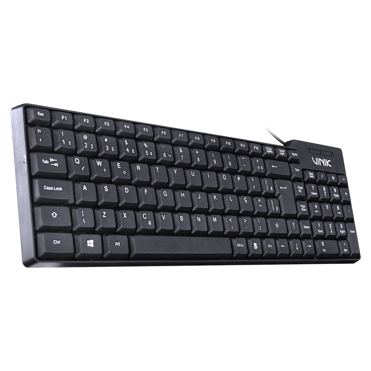 TECLADO USB COMPACTO DYNAMIC ABNT2 CABO 1.8M PRETO - DT150 - Imagem 2