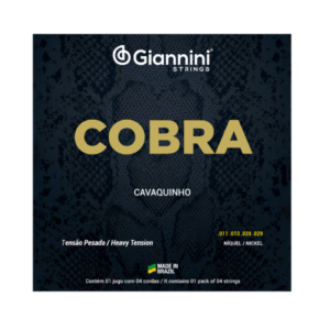 ENCORDOAMENTO PARA CAVAQUINHO AÇO TENSÃO PESADA SÉRIE COBRA GESCP