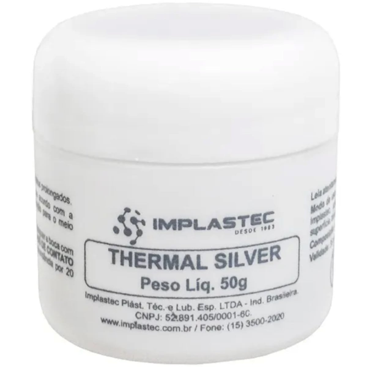 PASTA TERMICA THERMAL SILVER POTE 50G (8 UNIDADES)
