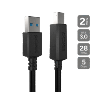 CABO P/ IMPRESSORA USB A 3.0 M P/ USB B 3.0 M - 2 MTS - PUABM3-2