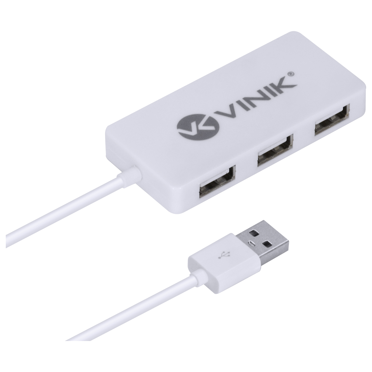 HUB USB 2.0 COM 4 PORTAS E 1,2M DE CABO BRANCO - HUV-20B - Imagem 2