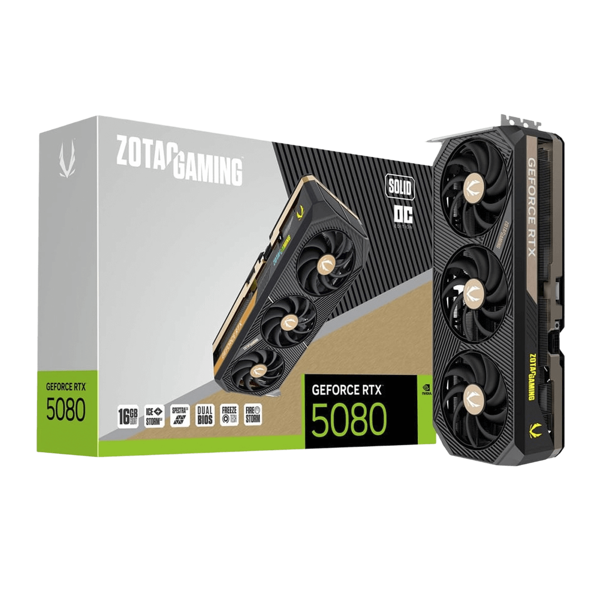 GPU ZOTAC GAMING GEFORCE RTX 5080 SOLID OC 16GB GDDR7 - ZT-B50800J-10P - Imagem 4