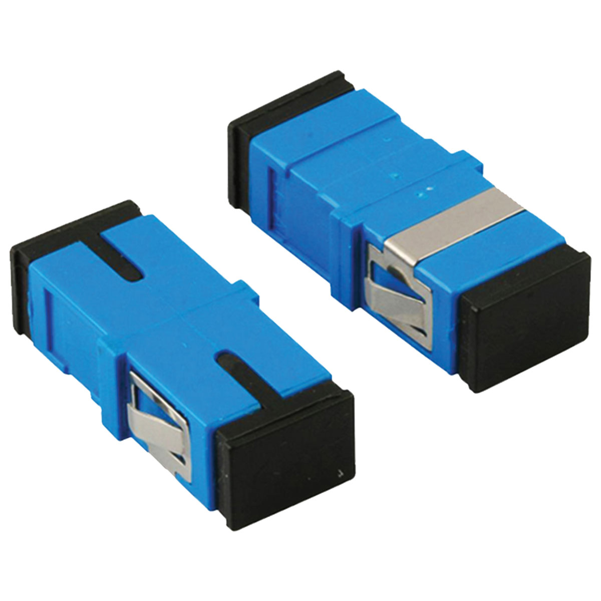 ADAPTADOR ACOPLADOR ÓPTICO SIMPLEX SC/SC/ UPC/UPC SEM ABA LATERAL AZUL