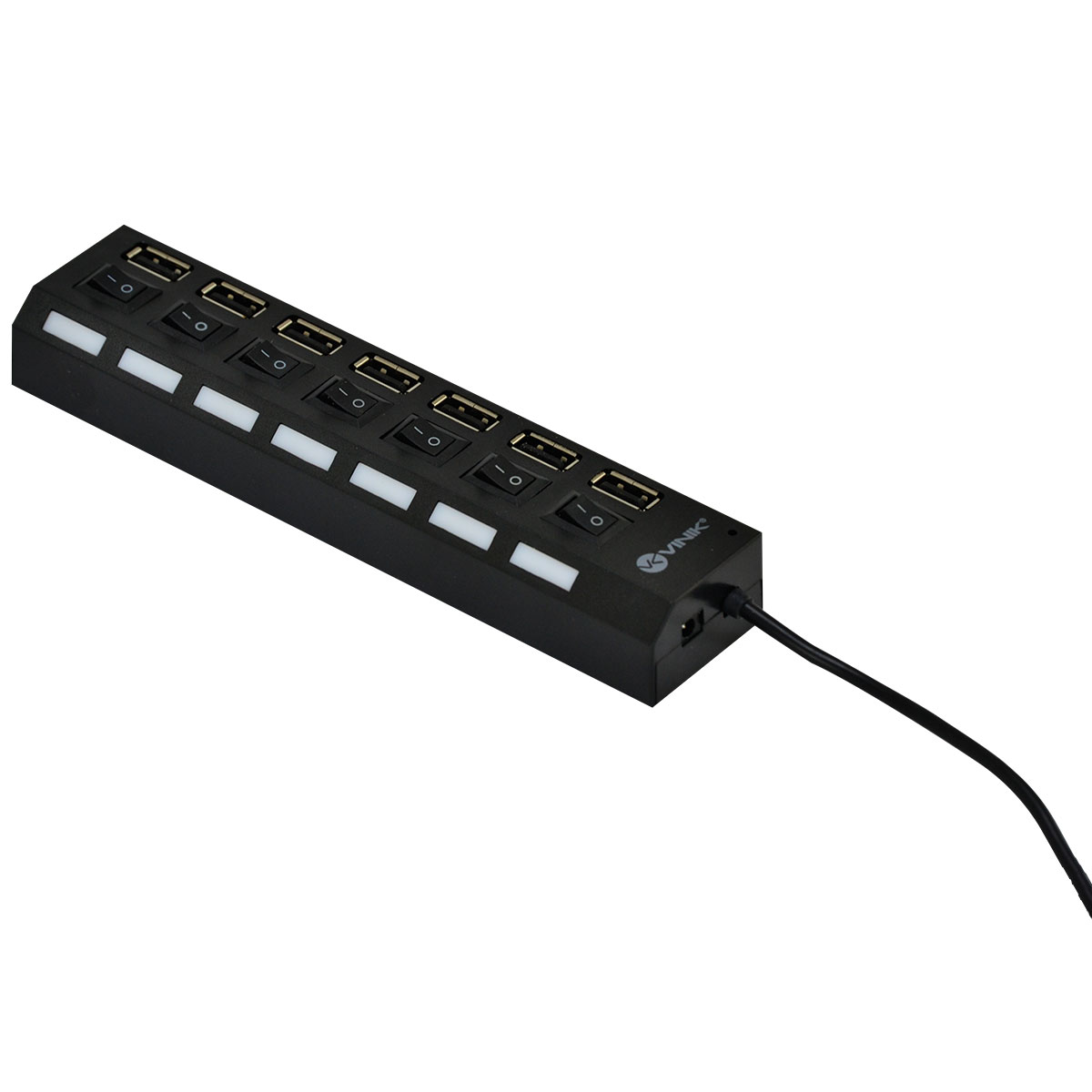 HUB USB 2.0 7 PORTAS COM CABO E LED INDICADOR - HUV-40 - Imagem 2