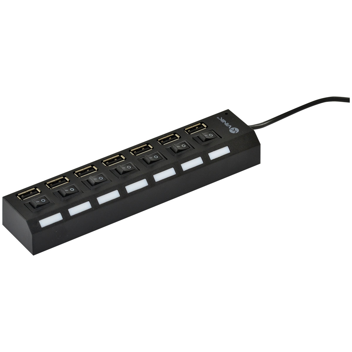 HUB USB 2.0 7 PORTAS COM CABO E LED INDICADOR - HUV-40 - Imagem 3