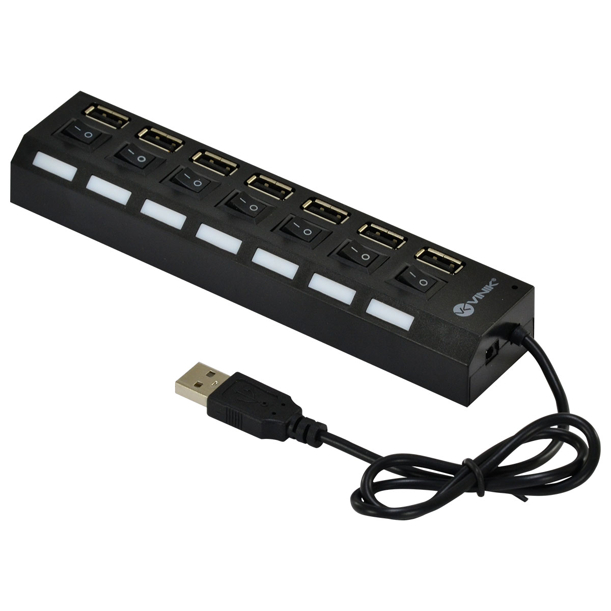 HUB USB 2.0 7 PORTAS COM CABO E LED INDICADOR - HUV-40 - Imagem 4
