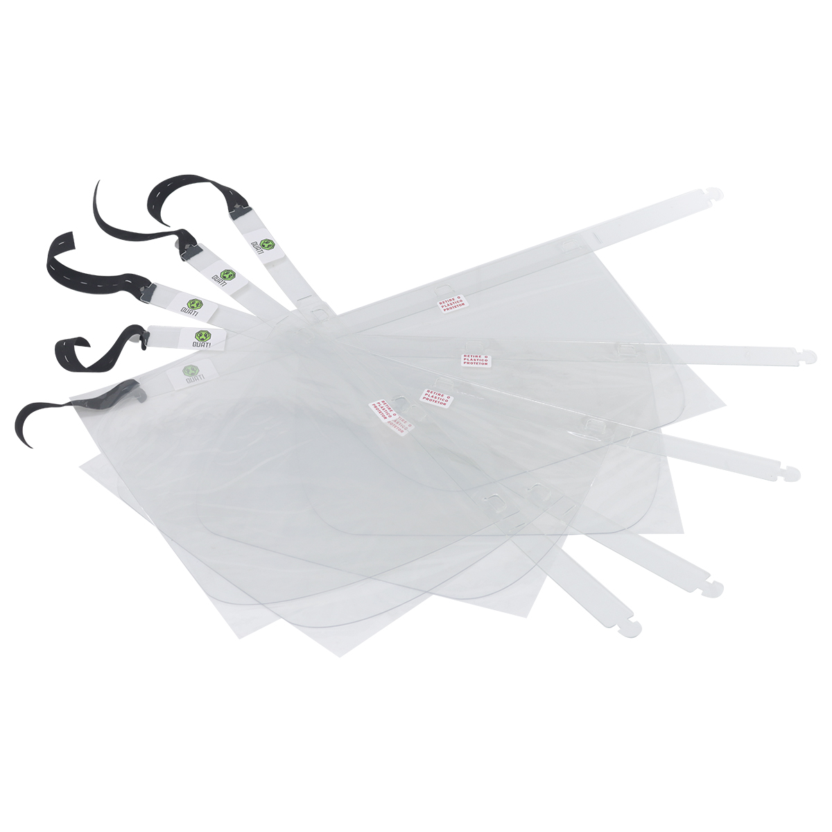 MÁSCARA DE PROTEÇÃO FACIAL FACE SHIELD ECO PETG COM 10 UNIDADES - Imagem 4