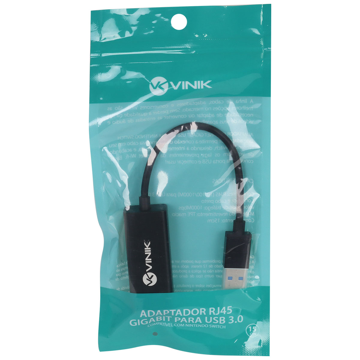 CABO ADAPTADOR DE REDE ETHERNET RJ45 GIGABIT PARA USB 3.0 - ADRJ45 - Imagem 4