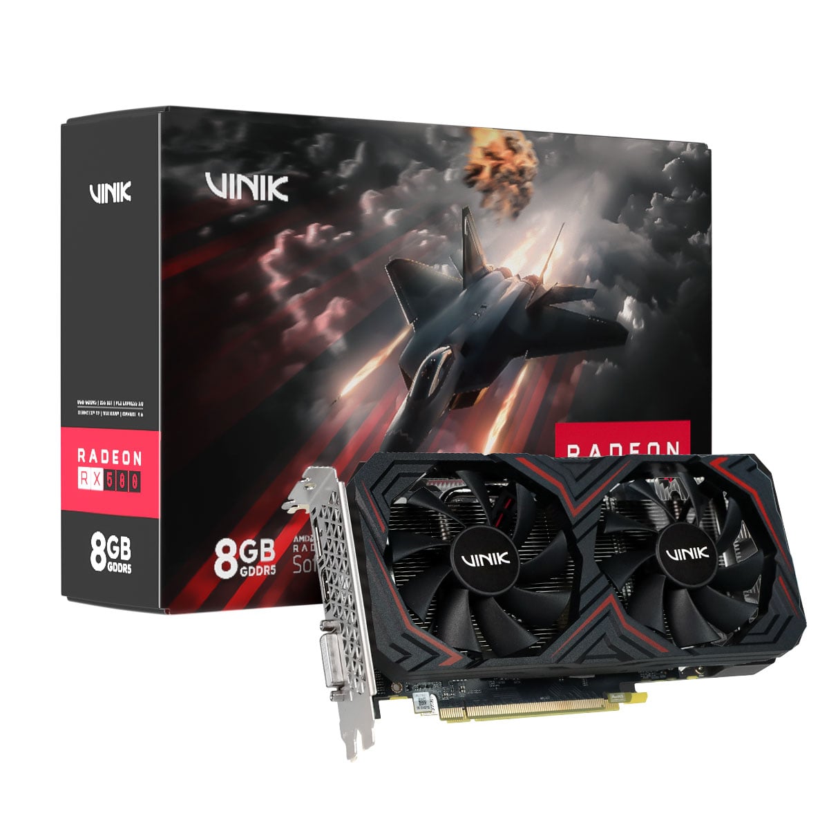 GPU RX 580 8GB GDDR5 256 BITS DUAL-FAN VINIK GPUVK580V3H8GB2F