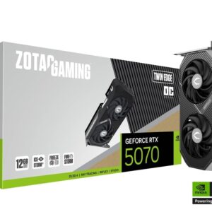 PLACA DE VÍDEO ZOTAC GAMING GEFORCE RTX 5070 12GB 192 BITS GDDR7 TWIN EDGE OC - ZT-B50700H-10A