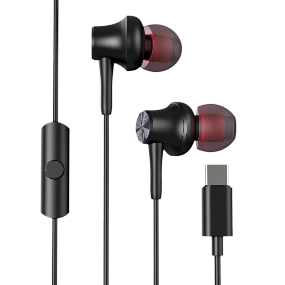 FONE DE OUVIDO INTRA AURICULAR POWERBASS CONECTOR TIPO C PRETO - PH418